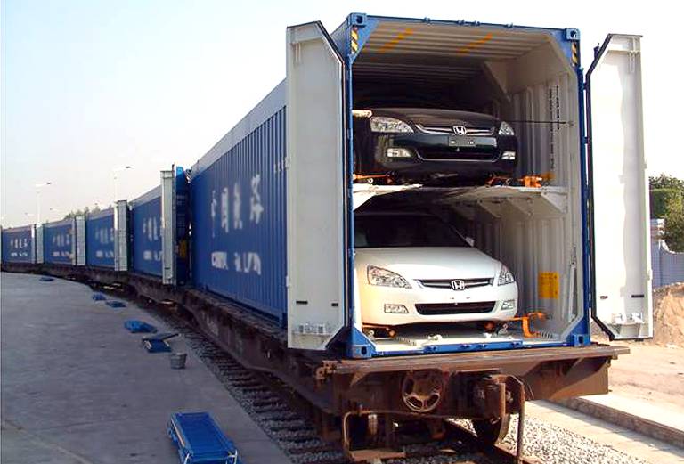 Железнодорожная отправка машины  из Новосибирского путейца в Екатеринбург